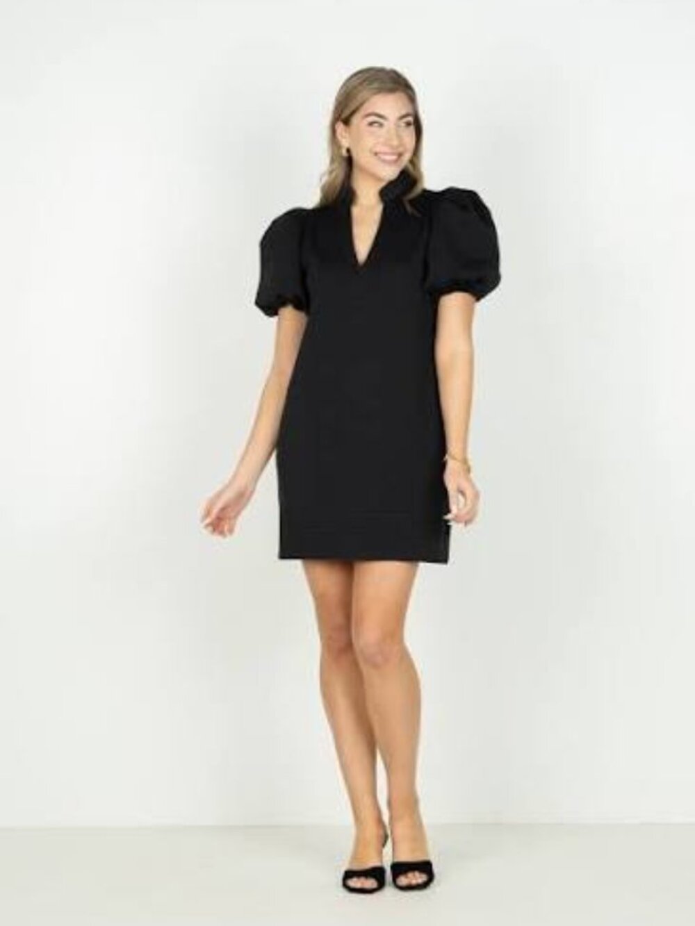 NEW WITH TAG EMILY MCCARTHY BLACK HAMPTON MINI DRESS